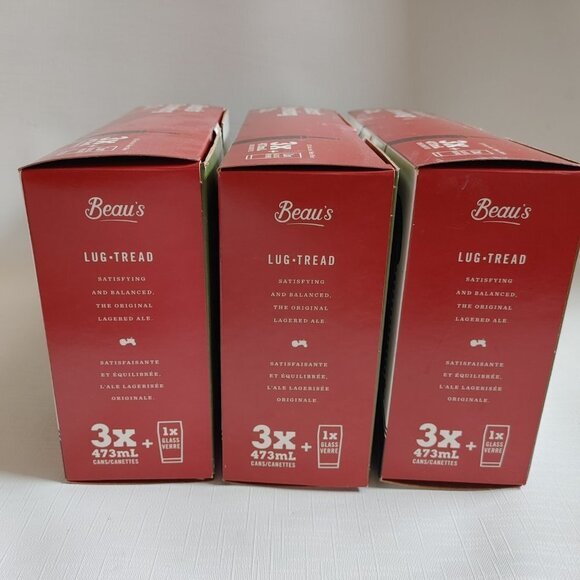 Beau's Brewing Co. Collectible Glasses x3 COMPLETE COLLECTION EMPTY CANS - Picture 6 of 6